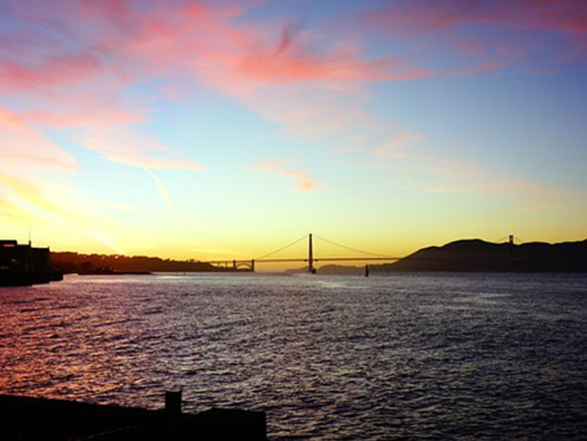 Sunset over the San Francisco Bay